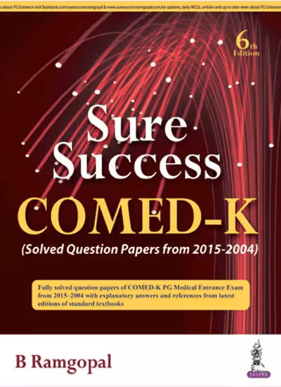 Sure Success Comed-K (Solved Question Papers From 2015-2004) - 6Th Edition