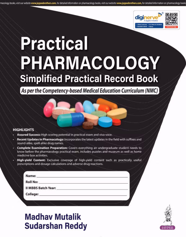 Practical Pharmacology Simplified Practical Record Book - 1st Edition