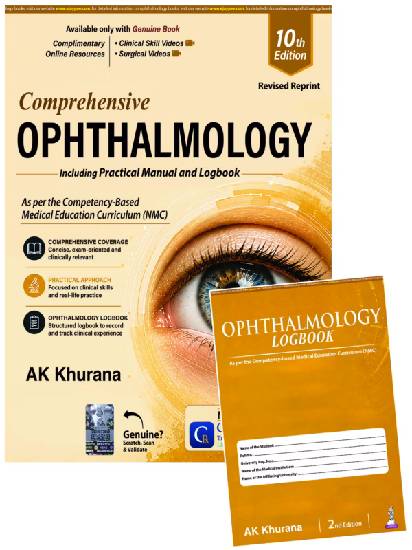 Comprehensive Ophthalmology (Including Practical Manual) with Ophthalmology Logbook - 10Th Edition