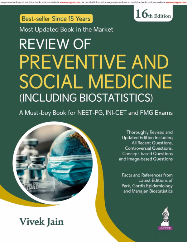 Review of Preventive and Social Medicine (Including Biostatistics) - 16Th Edition